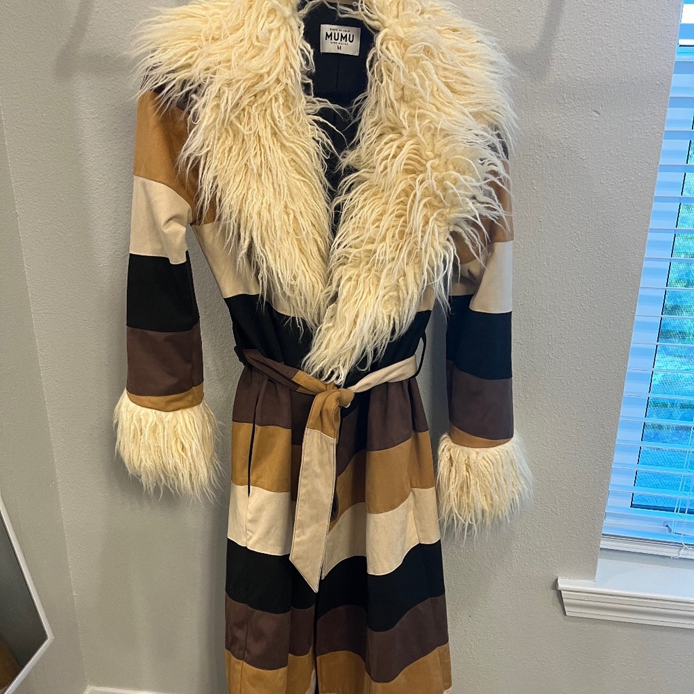 MUMU striped coat